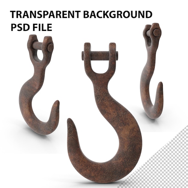 PSD old construction hook png