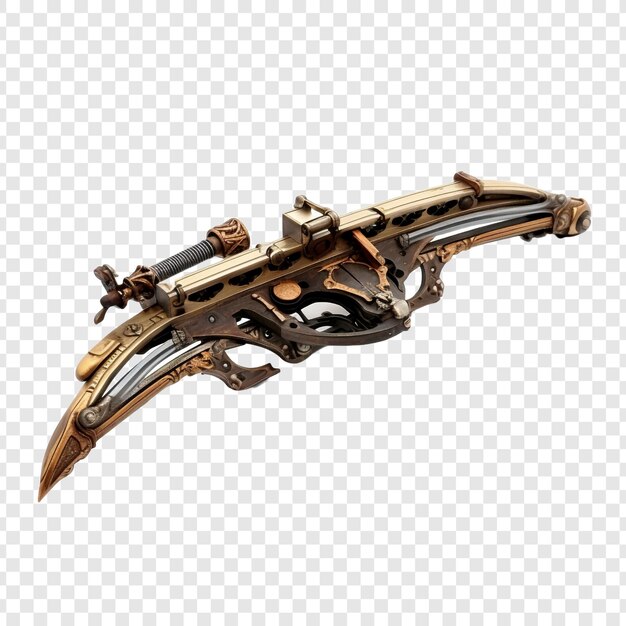 PSD old crossbow isolated on transparent background