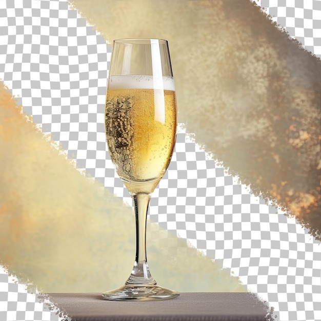 PSD vetro vecchio stile per sfondo trasparente champagne