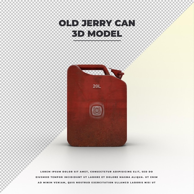 PSD old jerry can