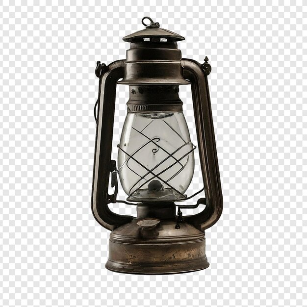 PSD old lamp png isolated on transparent background