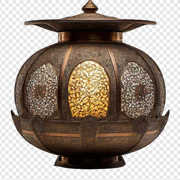 Old lamp png isolated on transparent background