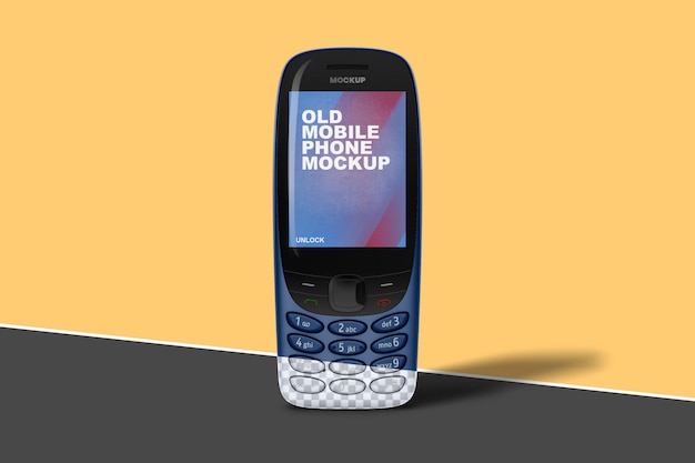 Old mobile phone mockup