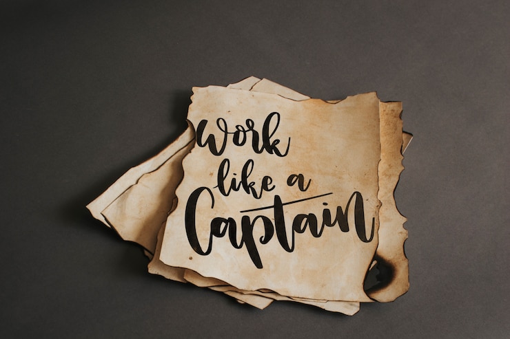 PSD old paper mockup for adventure concept
