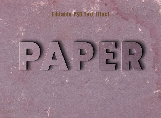 old paper text effect psd paper text style effect