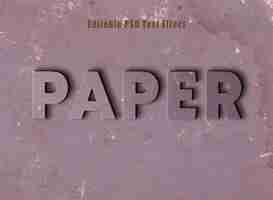 PSD old paper text effect psd paper text style effect