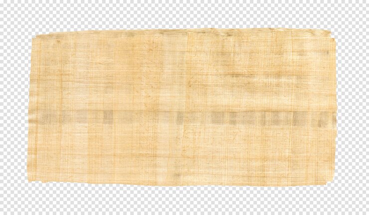 PSD old papyrus texture isolated on transparent background banner wallpaper