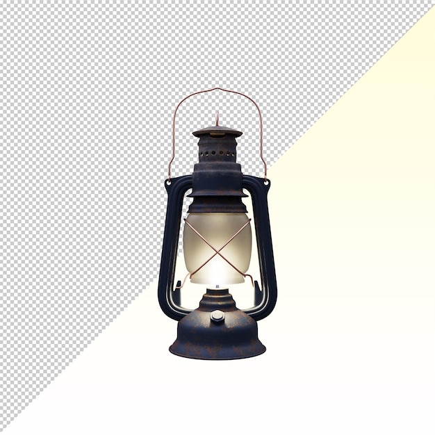 Old pressure kerosene lamp