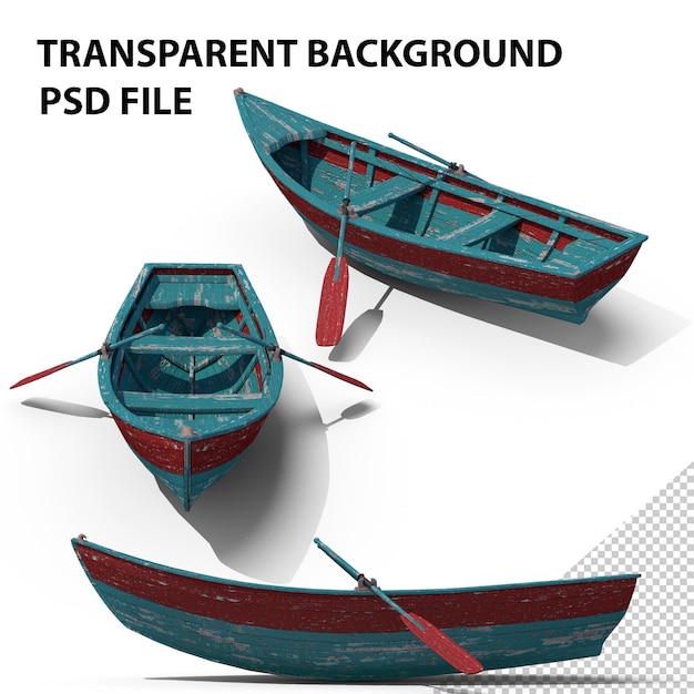 Old row boat png