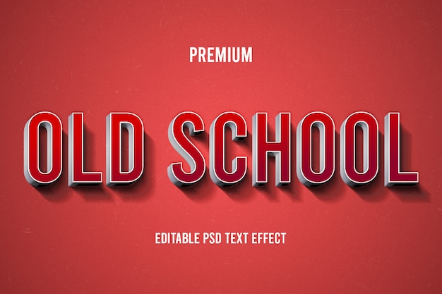 PSD old school teksteffect