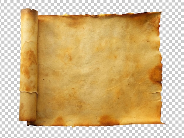 Vecchio rotolo papiro pergamena carta mappa sfondo
