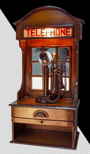 PSD old vintage phone