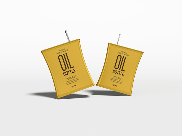 Olijfolie metalen blikje branding mockup