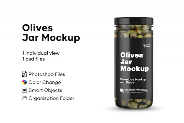 Olijven jar mockup