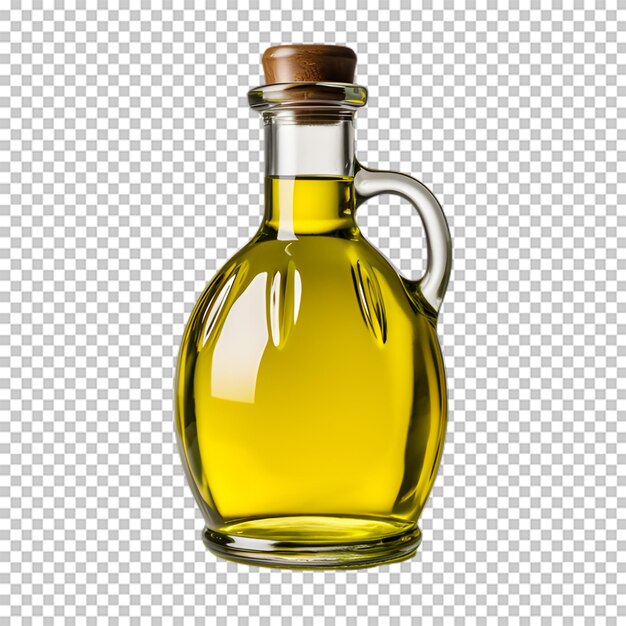 PSD bottiglia di olio d'oliva isolata su sfondo trasparente