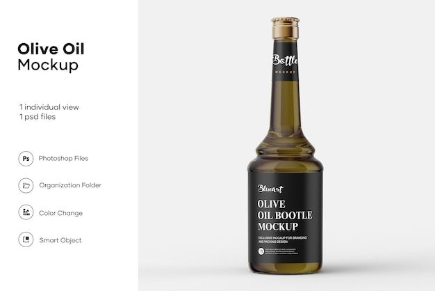 Bottiglia di olio d'oliva mockup