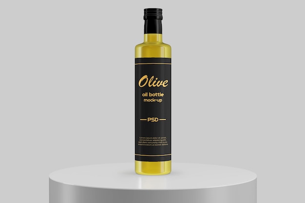 Mockup di bottiglia di olio d'oliva