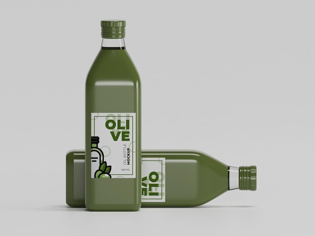 Olive oil bottle mockup