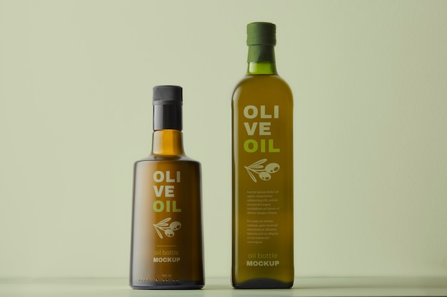 PSD mockup di olio d'oliva