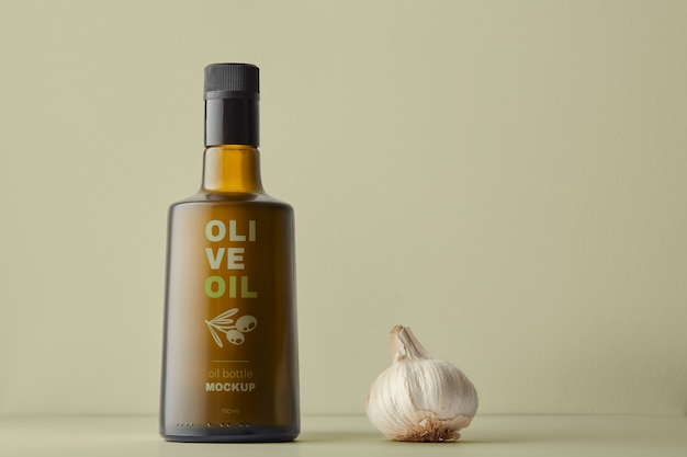 PSD olive oil mockup design