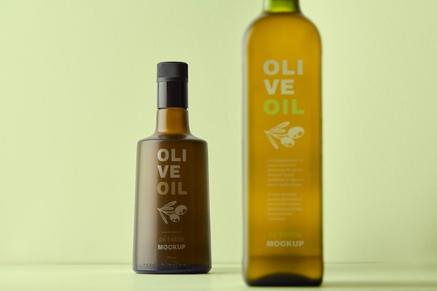 PSD mockup di olio d'oliva