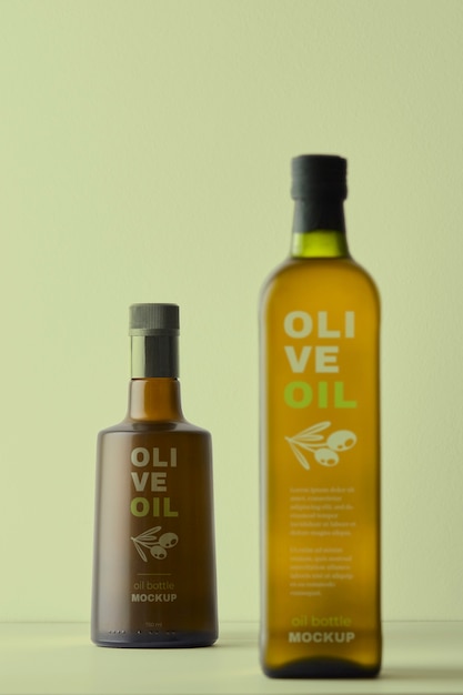 PSD olive oil mockup design