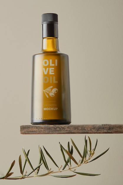 PSD mockup di olio d'oliva