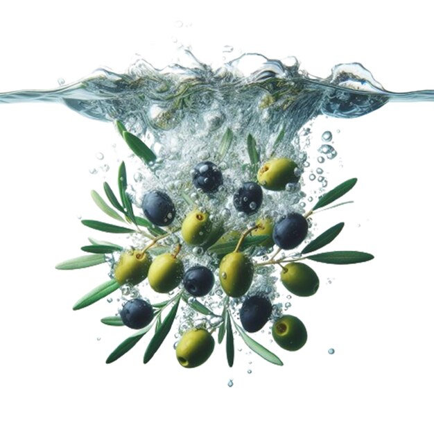 PSD olive oil splash