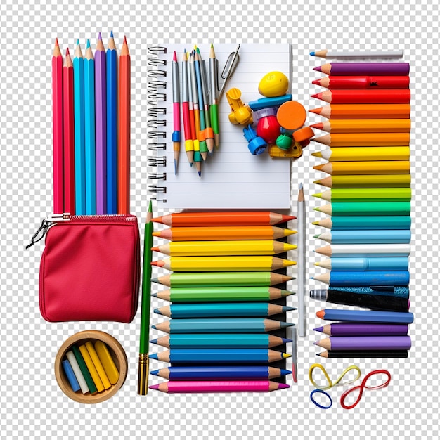 Ołówki Kolorowe Izolowane Na Białym