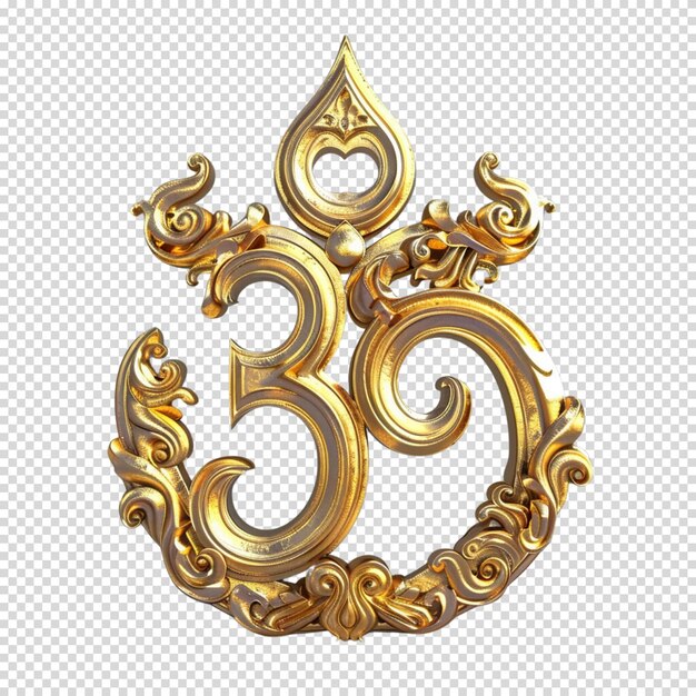 Om symbol isolated on transparent background