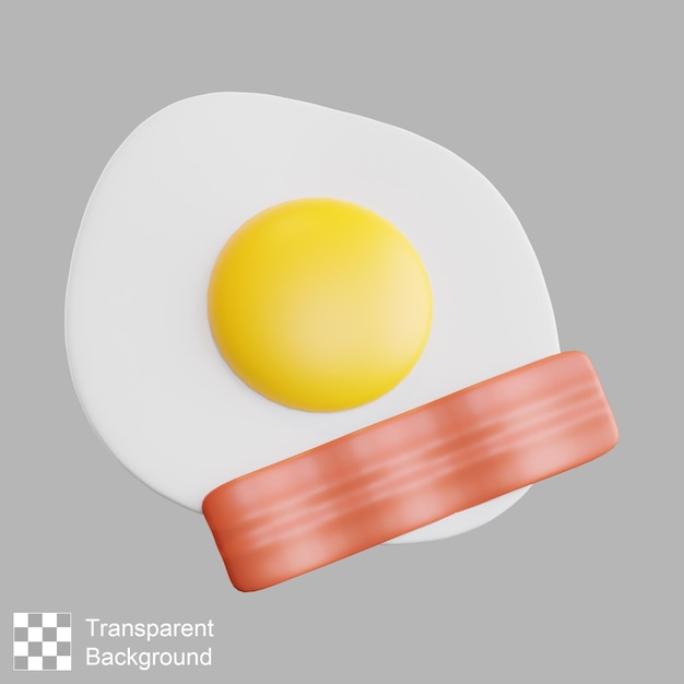 Omelet 3d illustratie