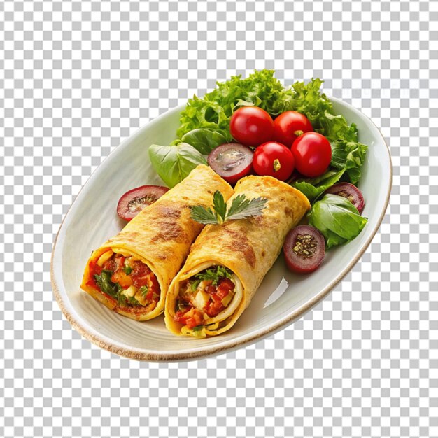 PSD omelette isolated on transparent