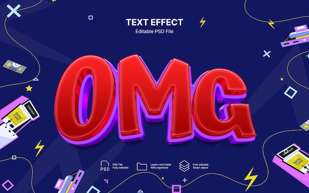 Omg text effect