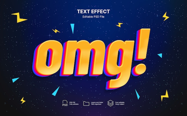 Omg text effect