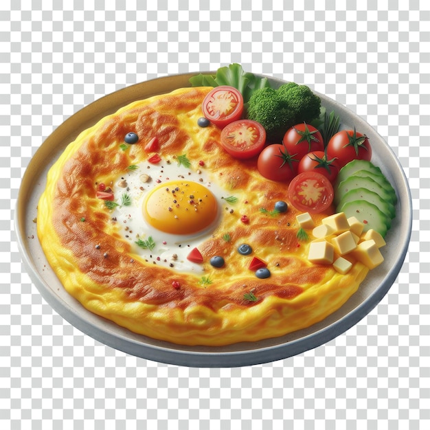 Omlet Na Przezroczystym Tle.