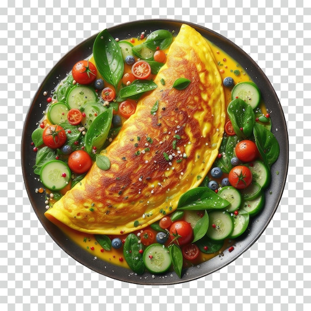 Omlet Na Przezroczystym Tle.