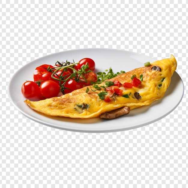 Omlet Wyizolowany Na Przezroczystym Tle