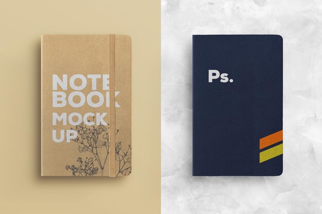 PSD omslag notebookmodel