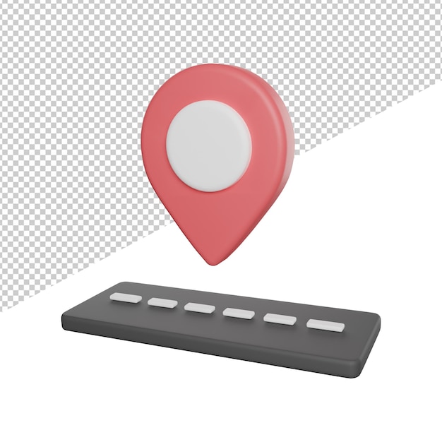 on delivery process side view 3d rendering icon illustration on transparent background