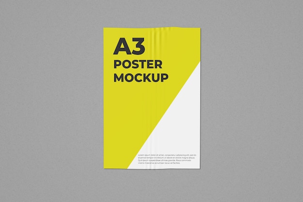 One a3 poster mockup