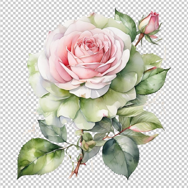Одна красивая акварель роза цветок футболка чашка дизайн цветочный букет дизайн
