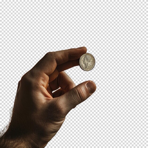 PSD one cent day isolated on transparent background