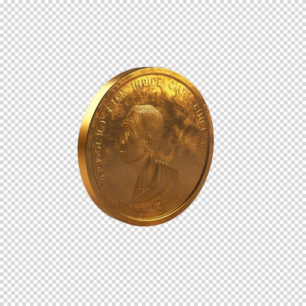 PSD one cent day isolated on transparent background