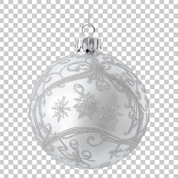 PSD one christmas ornament ball decor isolated on transparent background