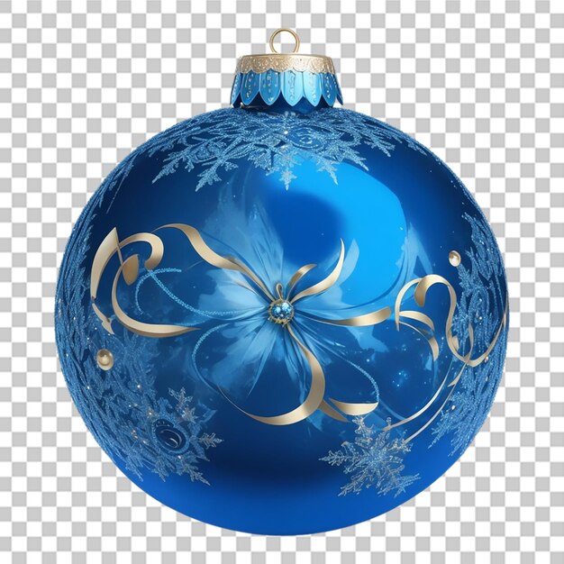 One christmas ornament ball decor isolated on transparent background