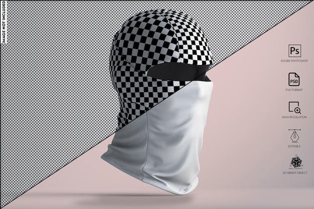 One hole balaclava pro mockup