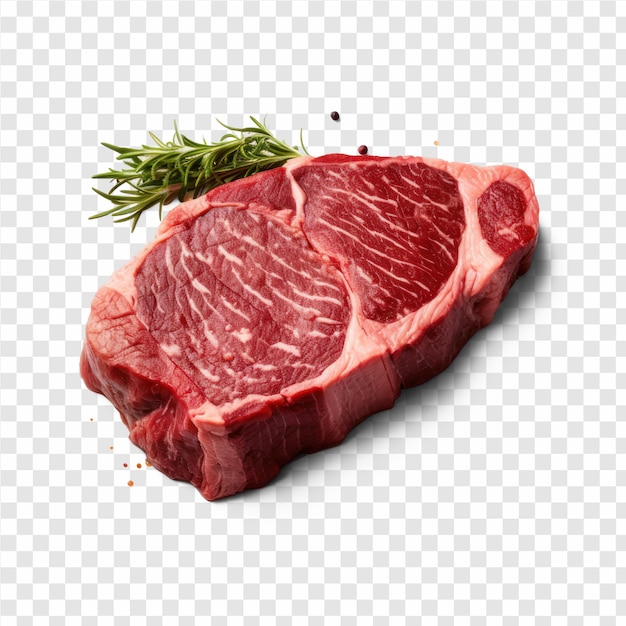 one piece cooked steak real photo steak on transparency background psd