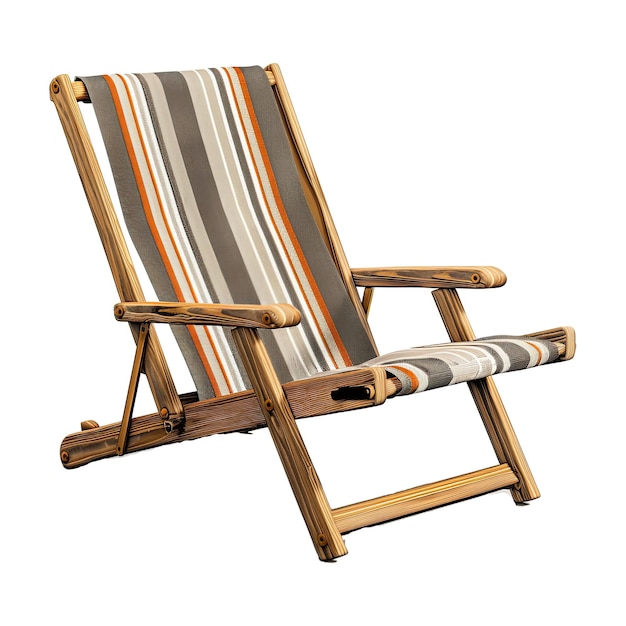 PSD one striped beach chair