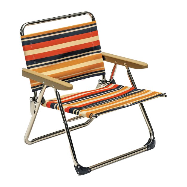 PSD one striped beach chair