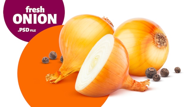 PSD onion and black pepper banner